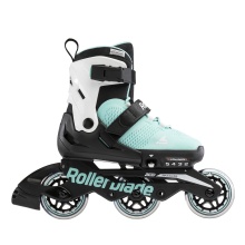 Rollerblade Inline Skates Microblade 3WD (Wheels: 80mm/82A, Bearings: SG3) aqua blue/white Kids